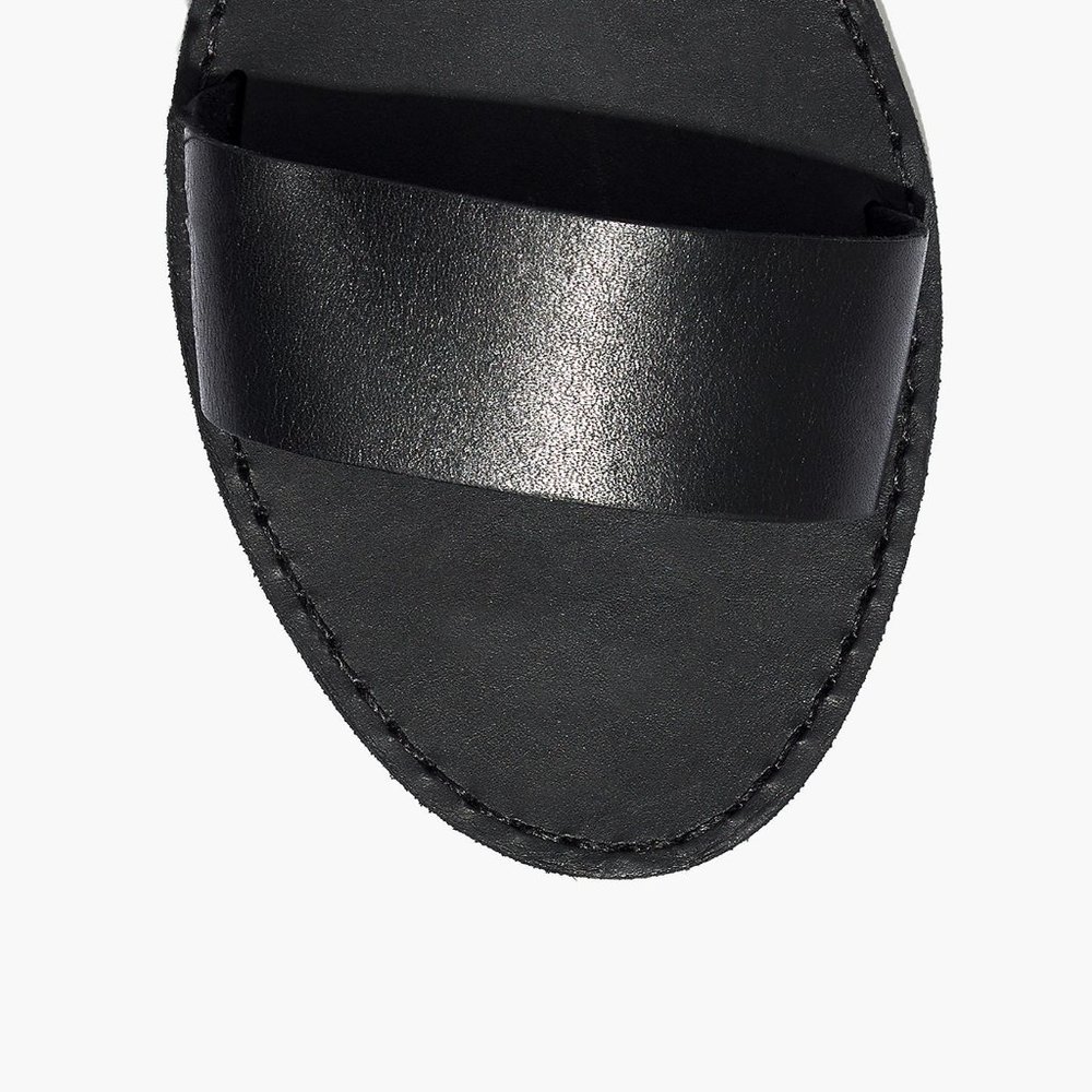 Madewell Boardwalk Leather Sandal Black NEW - Picture 4 of 4